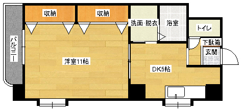 広島市安佐南区中須のマンションの間取り