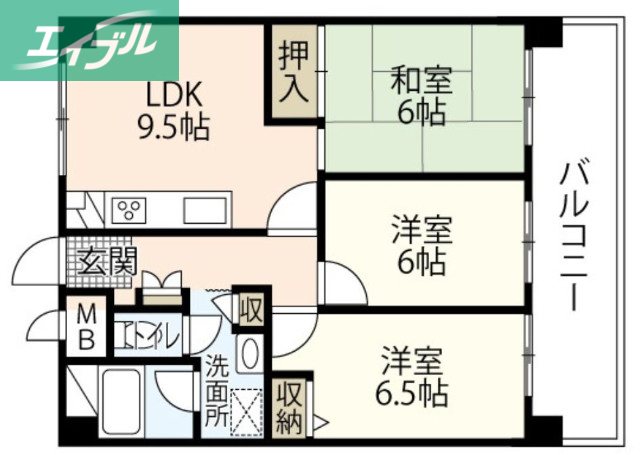 清幸マンション野田の間取り