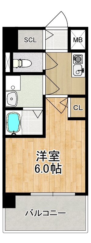 【MODERN　PALAZZO　東本町の間取り】