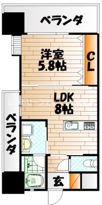 ガーデンコート砂津の間取り