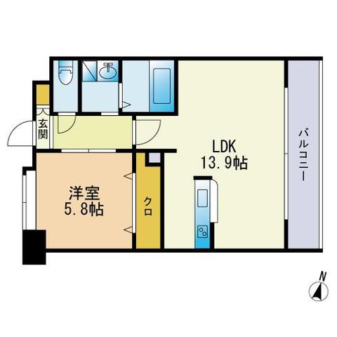 エスティメゾン博多東の間取り