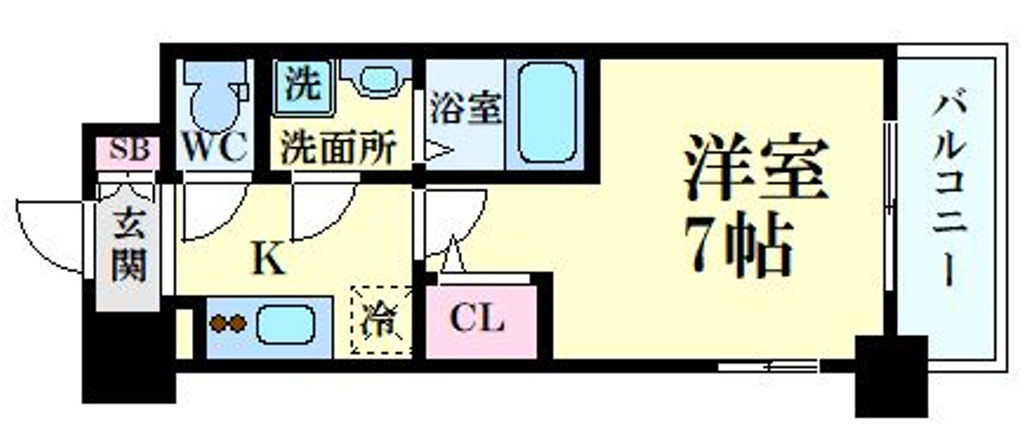 【エスリード大阪クレストコートの間取り】