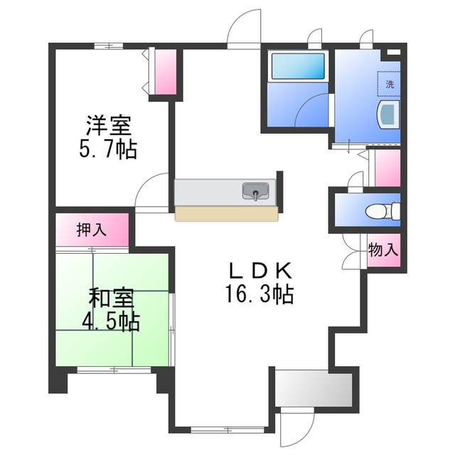 エンフィールド　シャリテの間取り