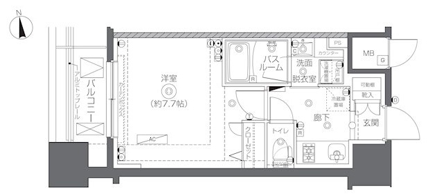 ZOOM秋葉原SQUAREの間取り