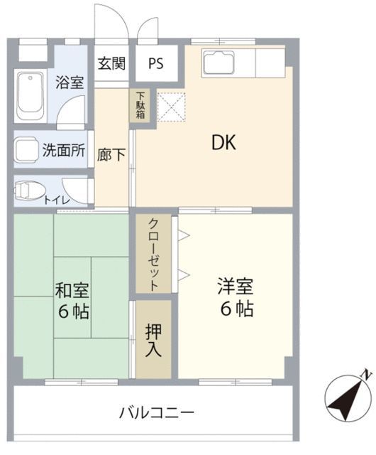 東海マンションの間取り