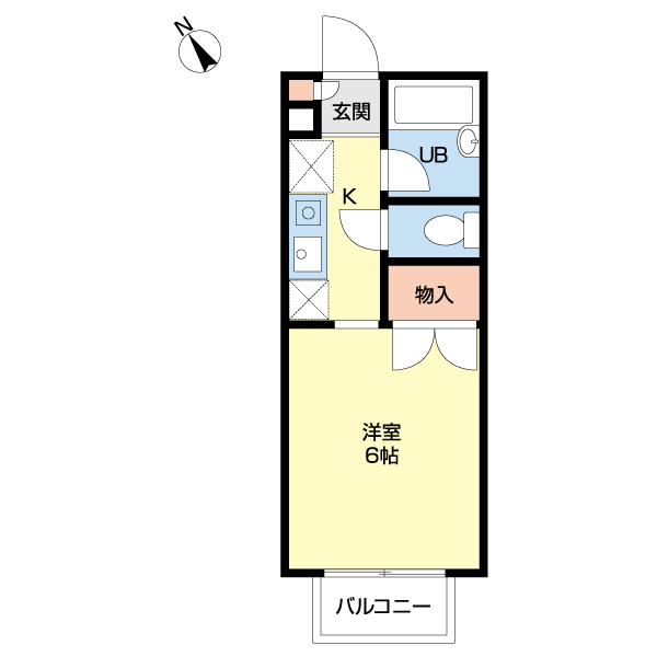 ハイツ望郷の間取り