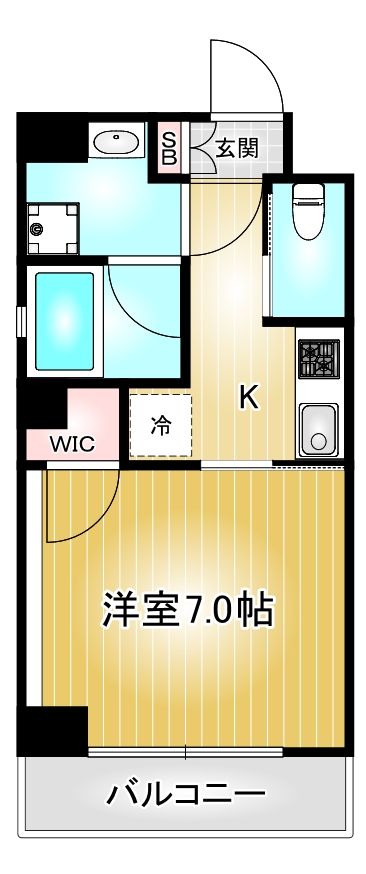 名古屋市西区則武新町のマンションの間取り