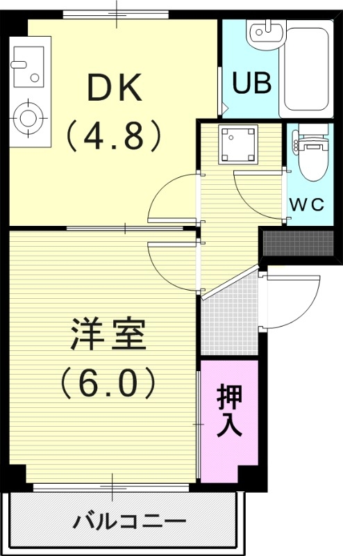 サルナートいずみの間取り