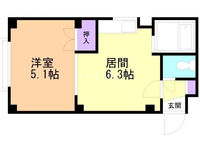 ウォーター通Ａの間取り