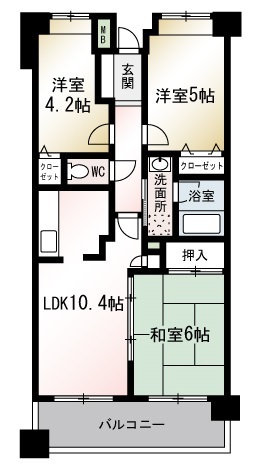 【コンブリオIIの間取り】