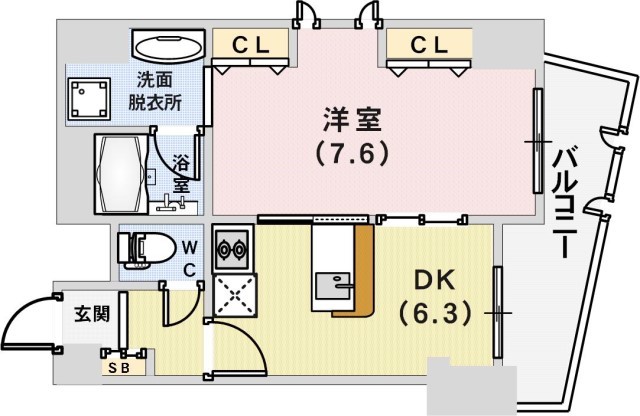 【KAISEI神戸海岸通第2の間取り】