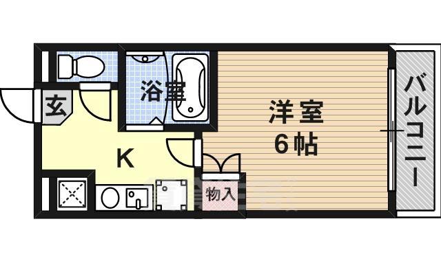 摂津市正雀本町のマンションの間取り