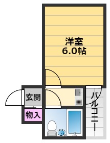 甲斐町TKハイツの間取り