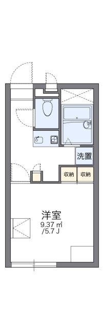 レオパレス安東の間取り