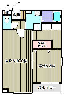 フルー　リールの間取り