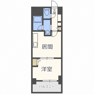 コートロティ琴似の間取り