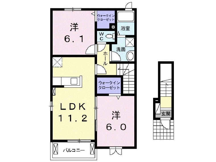 ベリーヒルズＡの間取り