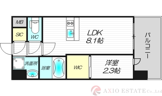 セレニテ十三ミラクの間取り