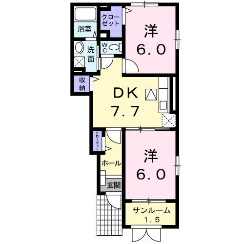 マーメイド　Bの間取り