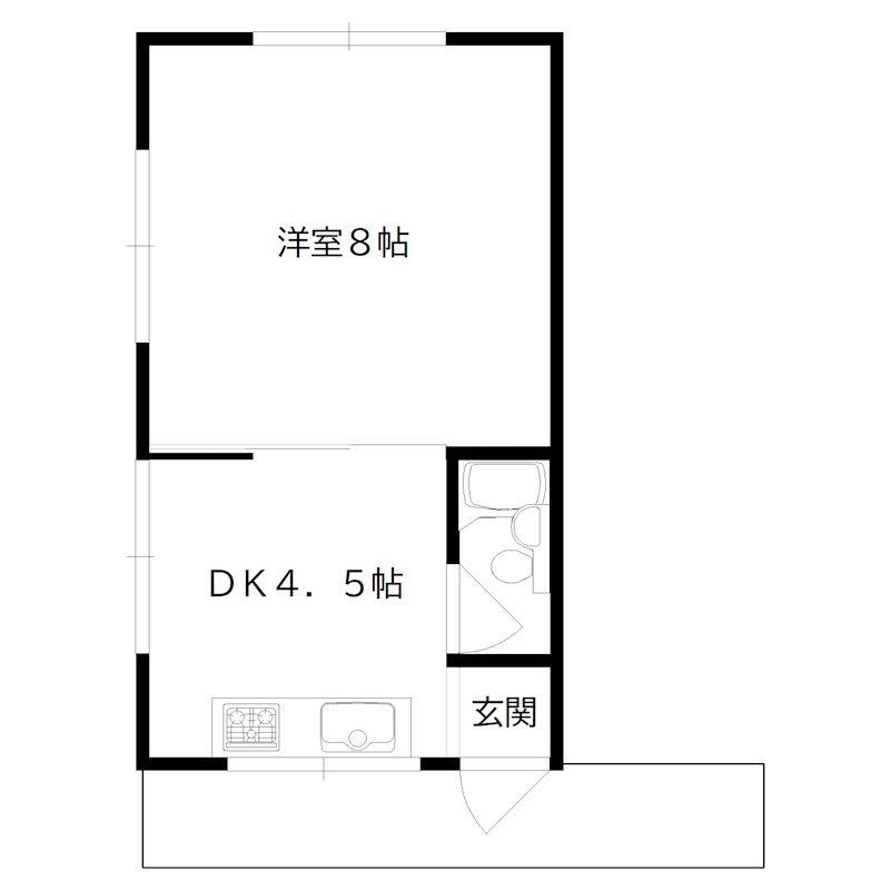 前田アパートの間取り