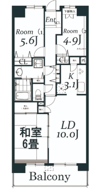 白井ロジュマンの間取り