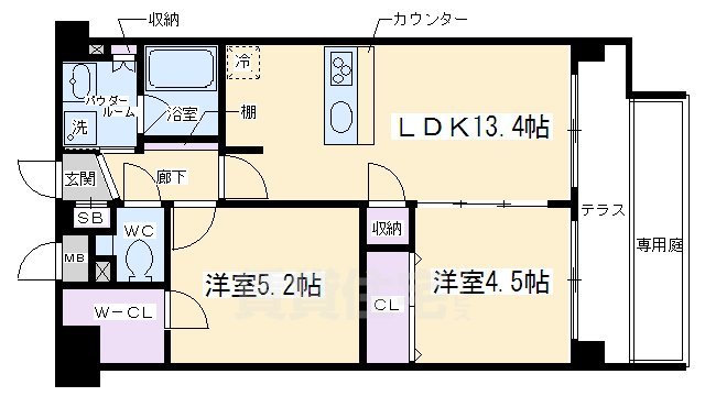 プレサンス京大前の間取り