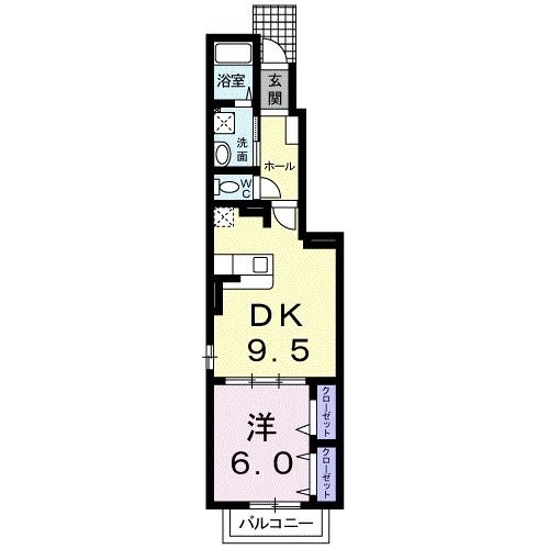 リジエール　タンドルＢの間取り