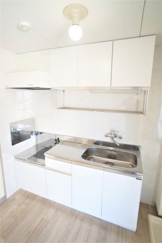 キッチン　２口コンロ設置可の広いキッチンはお料理もらくらくですね