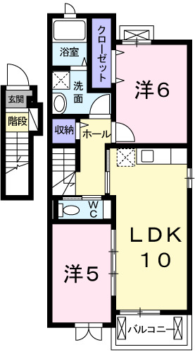 メゾン離宮前Iの間取り