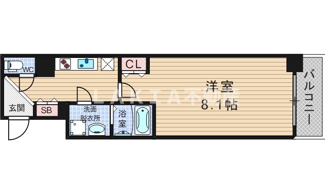 プレサンス立売堀パークシティの間取り