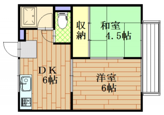 原尾島コーポの間取り