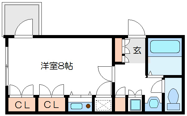 フォレストコートカサイの間取り