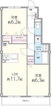 ペルル寺門の間取り