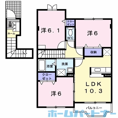 ポート・レーゼ　Ｄの間取り