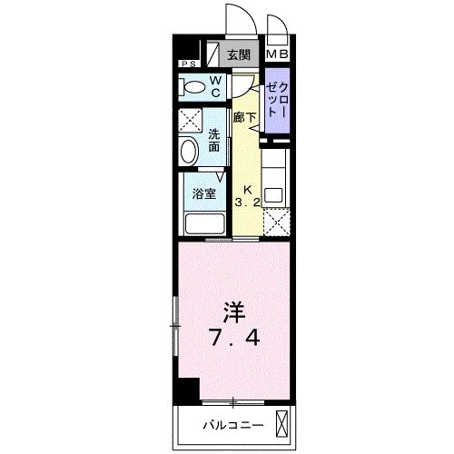 那覇市真嘉比のマンションの間取り