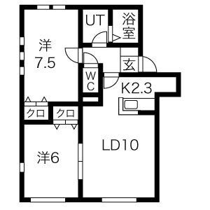 サンピラー菊水の間取り