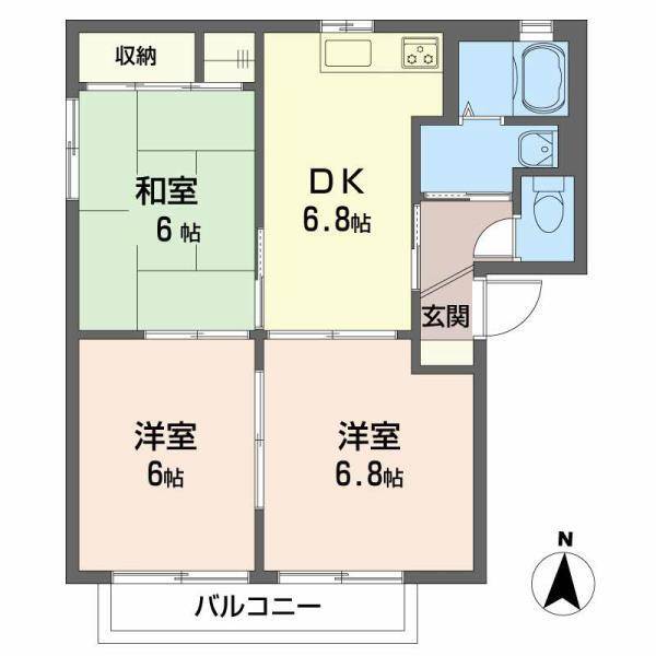 グランシード星岡 A棟の間取り