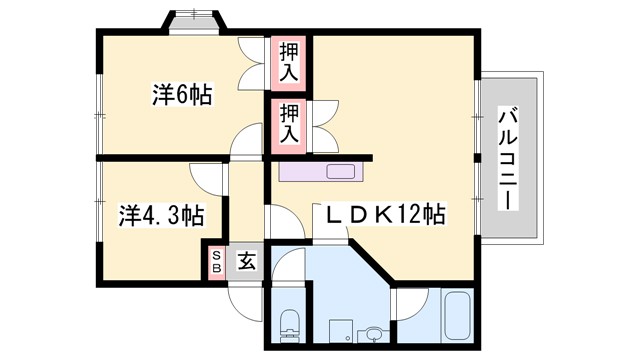 ハイツレスポワールの間取り