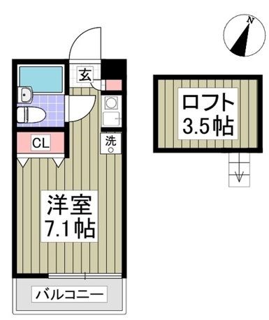 ジュネパレス松戸第７７の間取り