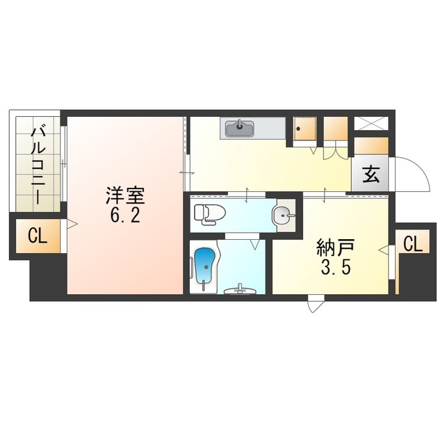 堺市堺区宿屋町東のマンションの間取り