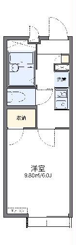 レオパレスサンフォレスト嵐の間取り