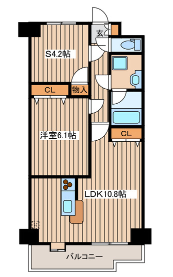 ホクレア仙台の間取り