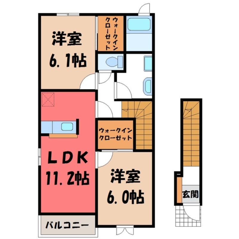 【サンライズガーデン Dの間取り】