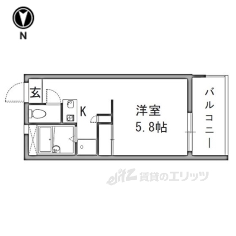 レオパレス緑の香芝の間取り