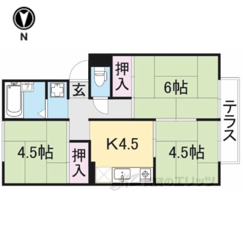 杉本マンションの間取り