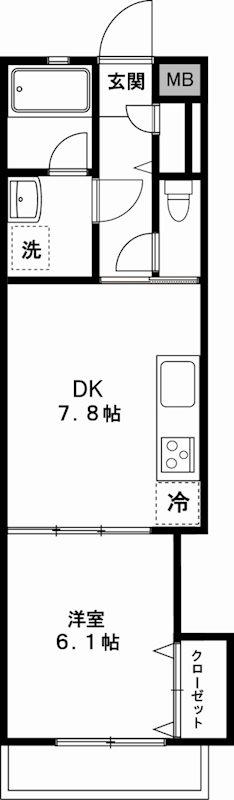 豊島区目白のマンションの間取り