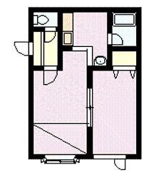 ルート医大前　Ｄ棟の間取り