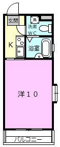 三重県伊賀市上野小玉町（マンション）の賃貸物件の間取り
