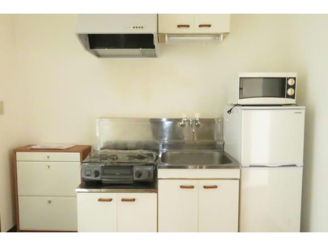 キッチン　家電付き　冷蔵庫　電子レンジ