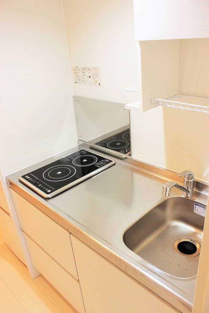 キッチン　電気コンロ２口